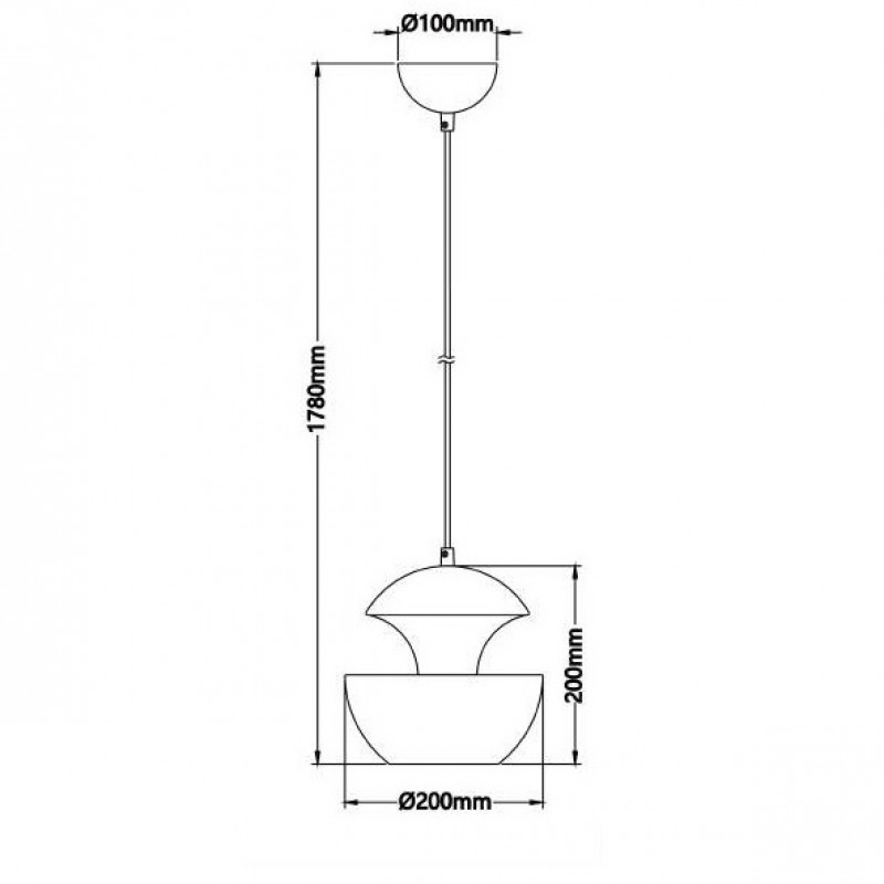 Подвесной светильник DLUX DA8223WH/GD от Sto-watt